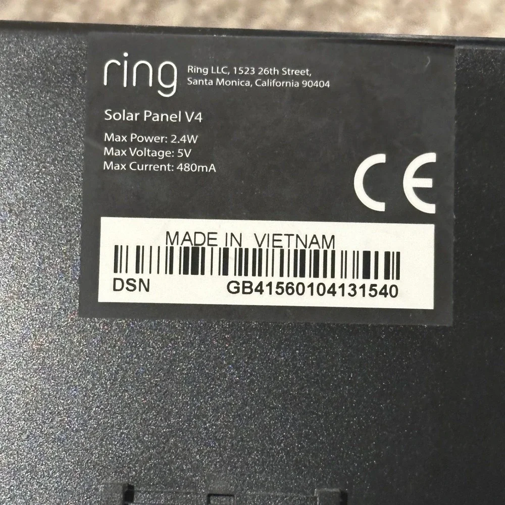 Ring Solar Panel V4 for Spotlight Cam and Stick Up Cam Battery White Tested Work